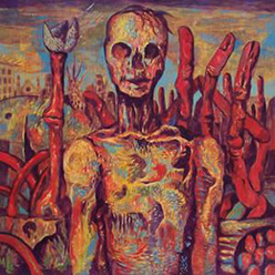 The Empire Of Death, acrylic on board, 2005, 24 x 24